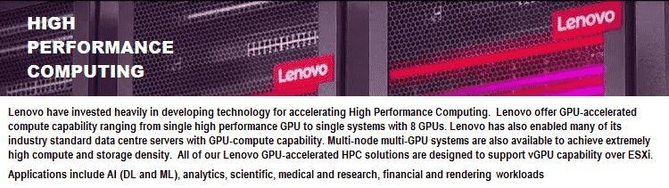 Lenovo HPC Compute GPU Servers